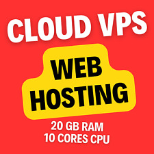 Melhor hospedagem web VPS na nuvem com 12 núcleos, 24 GB de RAM, armazenamento SSD, usado comprar usado  Enviando para Brazil