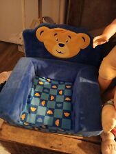 Cadeira dobrável Build A Bear Bearemy cama azul amarela conversível móveis de pelúcia comprar usado  Enviando para Brazil