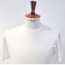 T-shirt Martin Zelo Uomo Paricollo Bianca 100% Lino Sottogiacca M XL 3XL comprar usado  Enviando para Brazil