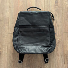 Usado, Mochila de couro unissex Strellson Hyde Park Business preta Rugzak laptop comprar usado  Enviando para Brazil