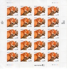 SC# 3036 - 1998 US$ 1,00 Red Fox - Folha completa de 20 - Perfeito estado, sem dobradiça ST3263 comprar usado SC# 3036 - 1998 US$ 1,00 Red Fox - Folha completa de 20 - Perfeito estado, sem dobradiça ST3263 comprar usado  Enviando para Brazil