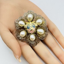 Broche de filigrana vintage West Point Marine Academy USMA comprar usado  Enviando para Brazil