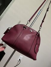 Bolsa satchel COACH cúpula couro SAFFIANO ROSA F25671 comprar usado  Enviando para Brazil