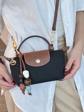 Mini bolsa Le Pliage preta com alças, usado comprar usado  Enviando para Brazil