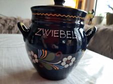 Zwiebeltopf keramik handbemalt gebraucht kaufen  Mainhausen