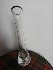 Crystal clear vase for sale  BIRMINGHAM