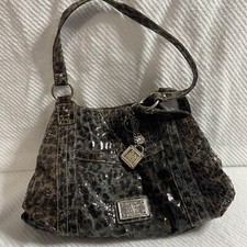Bolsa de ombro vintage Rossetti estampa de animais couro sintético/camurça com charme, usado comprar usado  Enviando para Brazil