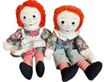 Usado, Bonecas grandes feitas à mão Raggedy Ann and Andy - vintage dos anos 80 comprar usado  Enviando para Brazil