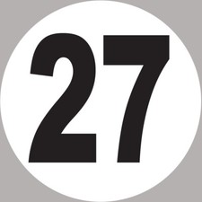 Numéro 20x20cm sticker d'occasion  Vertou