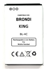 BATTERIA PER BRONDI KING BIFP600AA BIFP600AB NOK BL4C N70 BL-4C 850 mAh NUOVA na sprzedaż  Wysyłka do Poland