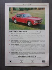 Jensen cars ltd for sale  BENFLEET