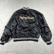 Jaqueta vintage Rolling Stones revista cetim botão de pressão anos 70 anos 80 turnê EUA comprar usado  Enviando para Brazil