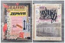 ZEPHYR Signed Blackbook/Scrapbook Hardcover Book Wild Style Graffiti LEGEND RAD comprar usado  Enviando para Brazil