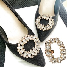 Senhora imitação cristal strass clipes de sapato joias sapatos decorações doce E comprar usado  Enviando para Brazil
