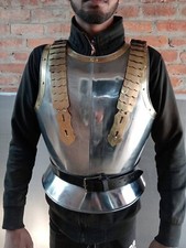 Jaqueta armadura medieval fantasia aço templário SCA Larp jaqueta armadura cavaleiro, usado comprar usado  Enviando para Brazil