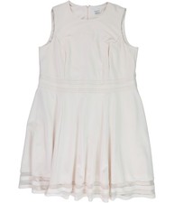 Vestido Calvin Klein Feminino Illusion Stripe Fit & Flare, Rosa, Plus Size, 22W comprar usado  Enviando para Brazil