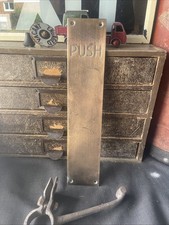 Vintage brass push for sale  BINGLEY