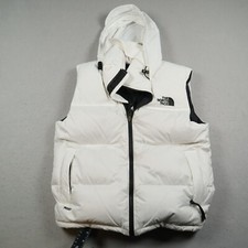 Colete feminino The North Face retrô nupcial pequeno 700 preenchimento de ganso com capuz branco comprar usado  Enviando para Brazil