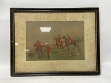 Framed hunting scene for sale  WINSFORD