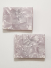 Clipes de sapato acrílico margarida por VIVAIA branco falso madrepérola quadrado 1 7/8 X 1 1/2, usado comprar usado  Enviando para Brazil