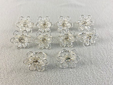 Flower shape silver for sale  Aledo