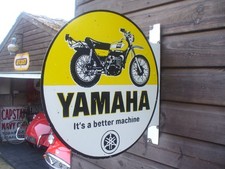 Enamel sign yamaha for sale  ABERYSTWYTH