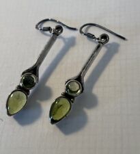 Silver peridot drop for sale  KINGSTON UPON THAMES