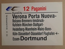 Zuglaufschild paganini verona gebraucht kaufen  Eisenheim