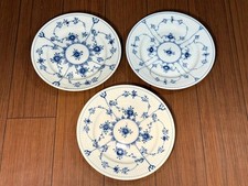 Royal Copenhagen prato liso canelado azul 6,7 polegadas conjunto de 3 peças vintage usado, usado comprar usado  Enviando para Brazil