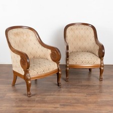 Pair mahogany club for sale  Round Top