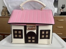 Bolsa de mão feminina rosa em forma de casa 3D novidade bolsa da moda - lindo design comprar usado  Enviando para Brazil