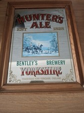 Hunters ale mirror for sale  REDRUTH