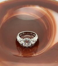 cubic zircon ring for sale  Allentown