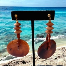 Boho dangle wooden for sale  Forked River