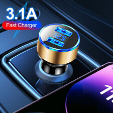 Usado, Voltímetro digital display LED para carro carregador de cigarro porta USB 3.1A comprar usado  Enviando para Brazil