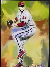 Cartão de arte Roy Halliday #5 numerado limitado xx/50 Edward Vela assinado 2020. comprar usado Cartão de arte Roy Halliday #5 numerado limitado xx/50 Edward Vela assinado 2020. comprar usado  Enviando para Brazil