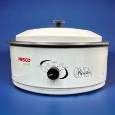 Forno assador de porcelana vintage Nesco 4816-14 - 6 quartos, branco comprar usado  Enviando para Brazil