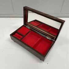 Usado, ORIGINAL VINTAGE Madeira Retro Vanity Trinket Caixa de Música Espelho Beleza Sankyo Japão comprar usado  Enviando para Brazil