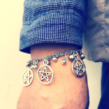 Pentagram bracelet charm for sale  ROMSEY
