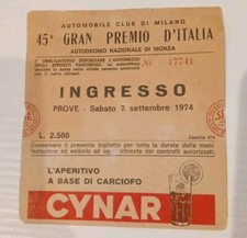 Biglietto gran premio usato  Albano Laziale