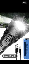 Lanterna LED super brilhante XHP160 recarregável tática impermeável zoom tocha🔦 comprar usado  Enviando para Brazil
