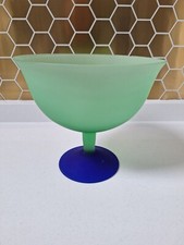 Frosted glass green for sale  CAMBRIDGE