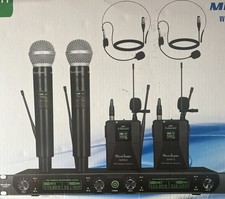 Usado, Sistema de microfone sem fio profissional UHF 4 canais MicroQueen Q240-2 comprar usado  Enviando para Brazil