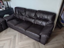 Dfs leather sofa for sale  BIRMINGHAM