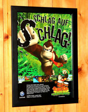 Donkey Kong Jungle Beat / DK King of Swing pequeno pôster / página de anúncio emoldurada GBA NDS comprar usado  Enviando para Brazil