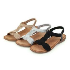 Sandálias femininas de praia ao ar livre peep toe tornozelo salto liso gladiador verão B comprar usado Sandálias femininas de praia ao ar livre peep toe tornozelo salto liso gladiador verão B comprar usado  Enviando para Brazil