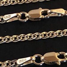 Usado, 14 K sólido ouro Amarelo 2.50mm Colar de Corrente Grand Vovó 16", 18", 20", 22", 24" comprar usado  Enviando para Brazil
