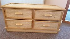 Rattan drawer chest for sale  IPSWICH