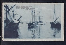 Cartolina barche versetti usato  Italia