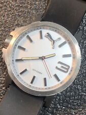 Grande relógio masculino Puma 53mm aço inoxidável WR100M ponteiros luminosos nova bateria comprar usado  Enviando para Brazil
